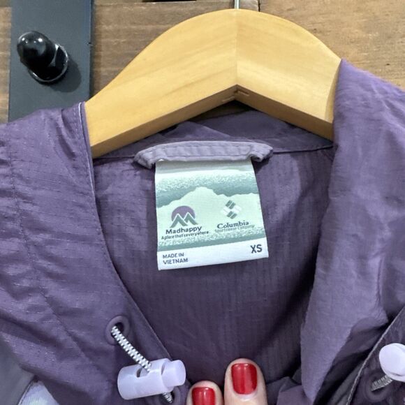 Madhappy x Columbia Limited Edition Purple Aztec Windbreaker 1/4 Zip Women’s XS - Picture 4 of 5